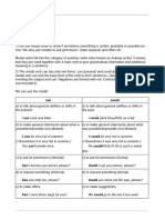 Modal Verbs - Can - Could