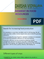 Improvement in Food Resources