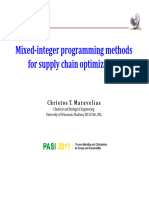 Mixedinteger Programming Methods For Supply Chain Optimizationppt