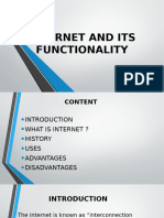 Internet and Its Functionality