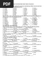 E 12 CT - Revision For Mid-Term - English 12