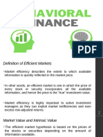 Unit 1.3 - Behavioural Finance and Efficient Market Hypothesis.