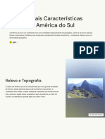 As Principais Caracteristicas Fisicas Da America Do Sul