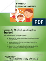 Chapter 1 Lesson 3 The Self As A Cognitive Construct