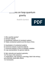 Rodolfo Gambini - Lectures On Loop Quantum Gravity