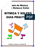 RITMICA Y SOLFEO - GUIA PRACTICA - EdeM Pedro Nolasco Colón - CARLOSJCORDEROB