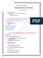 CM Bases Fondamentales de La Génétique