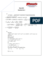 Maths-3 Comp May 2023 Paper Solution