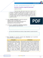 Anexo de Sesiones de Aprendizaje - Semana 1 - UD IX - Editora Quipus Perú