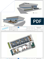 Perpective Depan: Training Center Rencana 3D