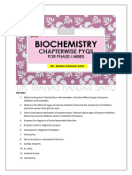 BIOCHEMISTRY PYQs Chapterwise Dr. Manas Ranjan Sahu