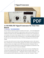 A 150 MHZ RF Signal Generator