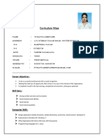 Curriculum Vitae My (CV) Sukanya Debnath With Photo New