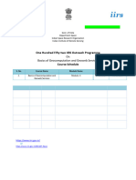 Course Schedule - 152