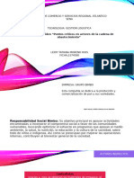 Puntos Críticos en Actores de La Cadena de Abastecimiento