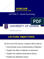 Ugbs108 Lecture 5 Social Psychology