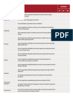 Audit Checklist Table