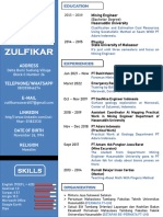 Curriculum Vitae Zulfikar