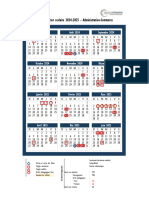 Calendrier Scolaire CFP Chandler Paspebiac ADM COM 2024 2025