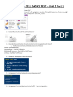 Cell Basics Study Sheet AK