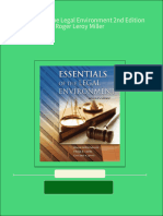 Immediate Download Essentials of The Legal Environment 2nd Edition Roger Leroy Miller Ebooks 2024