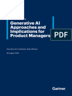 Generative Ai Approaches and Implications For Product Managers