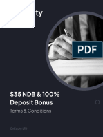 $35 NDB & 100% Deposit Bonus: Terms & Conditions