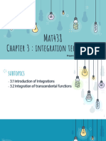 Integration Techniques 1 STUDENT W7