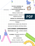 Documento A4 Portada Trabajo Proyecto Infantil Creativo Multicolor