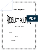 JS Problem Solving Booklet