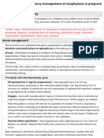 UpToDate Emergency Management of Anaphylaxis in Pregnant Patients