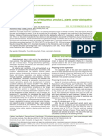 Physiological Responses of Helianthus Annulus L. Plants Under Allelopathic Effect of Cucurbita Moschata