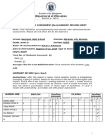 Rla-9-Zeal-Eng - Fil - Complete Assessment Results