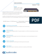 Mediant 800 Hybrid e SBC and Media Gateway Datasheet