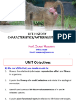 UNIT 4 - Life History Patterns (2024) - 1