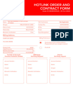 Hotlink Order and Contract Form: Customer Information