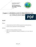 Chapitre-2-Appareillages Et Phénomène Liés Au Courant Electrique