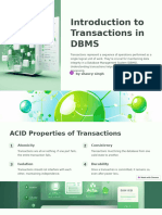 Introduction To Transactions in DBMS