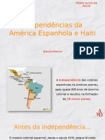 6 Independencias Da America Espanhola e Haiti