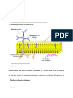 Chapitre 2 - Membrane Cytoplasmique