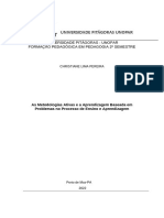 Universidade Pitágoras - Unopar Formação Pedagógica em Pedagogia 2º Semestre