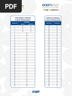 1 Dia Gabarito Caderno 2 Amarelo Enem 2022