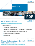 2019-2020 Student Chapter Presentations - Aiche Competitions