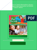 Using Pop Culture To Teach Information Literacy Methods To Engage A New Generation 1st Edition Linda D. Behen 2024 Scribd Download