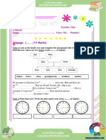 Mid Term 1 English Test 7th