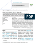 Hygroscopic Properties of Potassium Nitrate and Sodium Nitrate