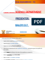 Lesson 2 - Chemical Equilibrium