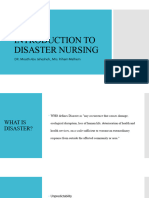 Introduction To Disaster Nursing: DR. Moath Abu Jehesheh, Mrs. Riham Melhem