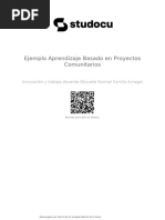 Ejemplo Aprendizaje Basado en Proyectos Comunitarios