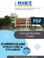 MBA 1st Year Course Booklet